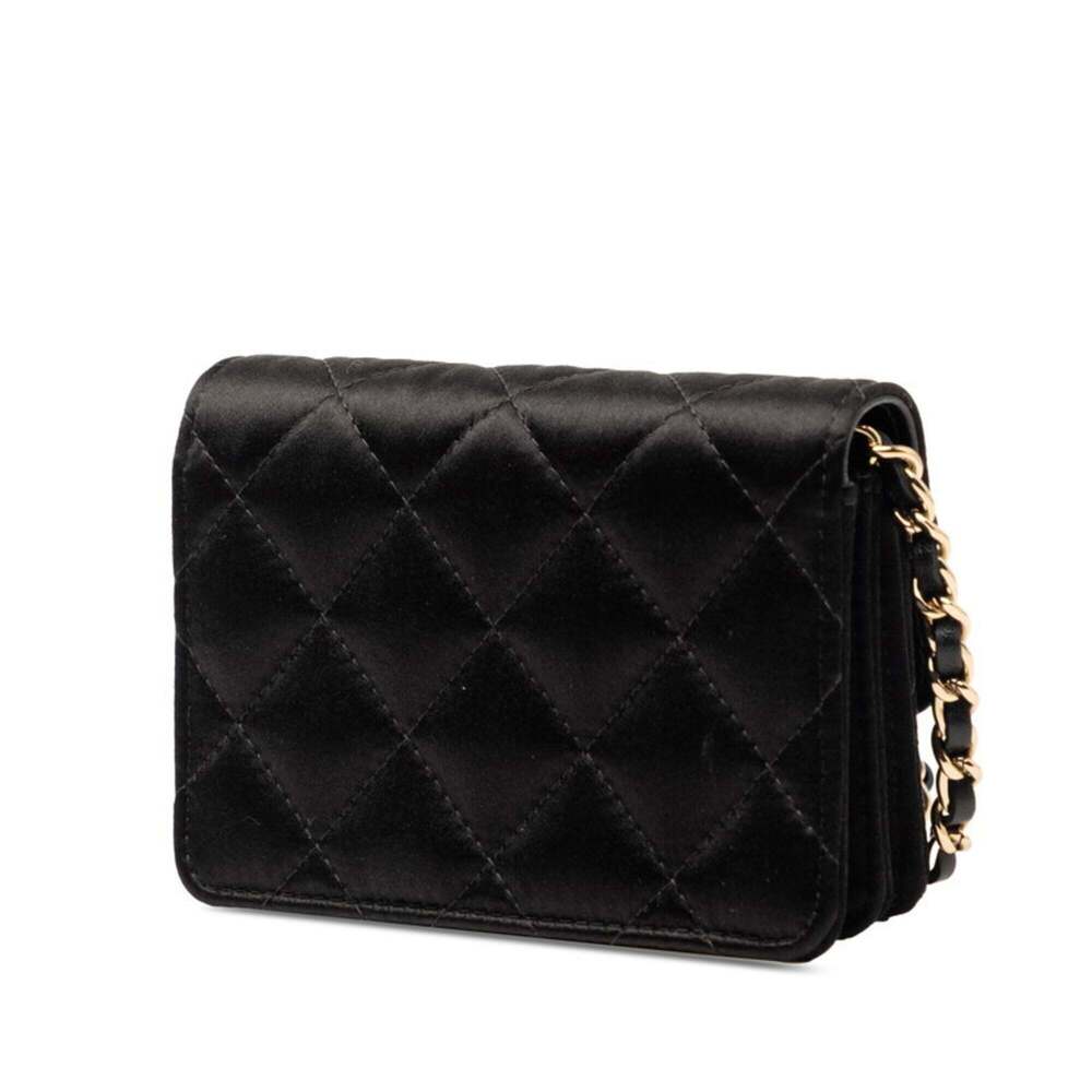 CHANEL Black Leather Logo Wallet - Picture 2 of 7